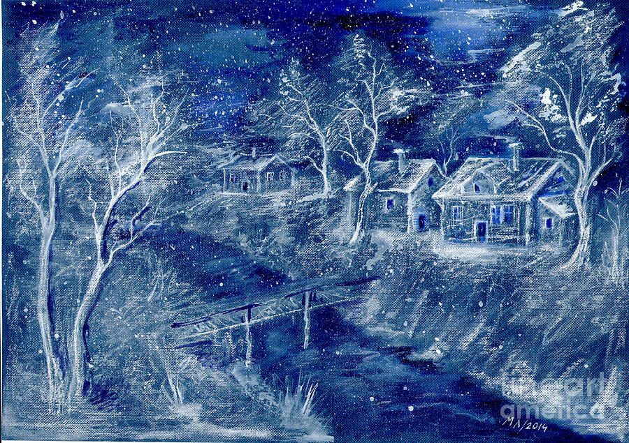 Winter Painting - Winter landscape #2 by Milen Litchkov