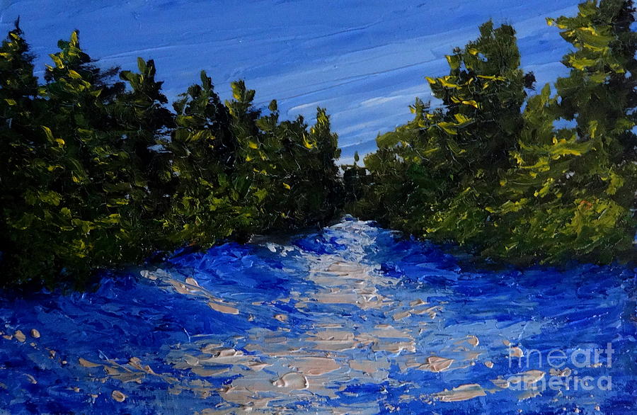 Winter Shadows #2 Painting by Fred Wilson
