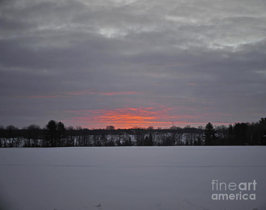 Winter Photograph - Winter Sunrise #2 by Elaine Mikkelstrup