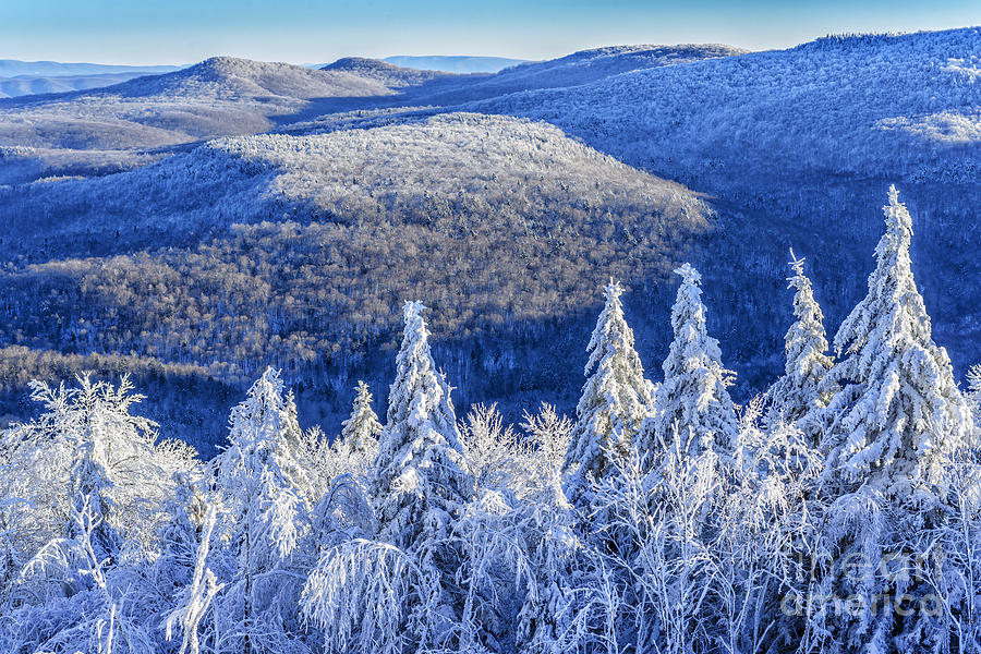 Winter Photograph - Winter View Highland Scenic Highway #2 by Thomas R Fletcher