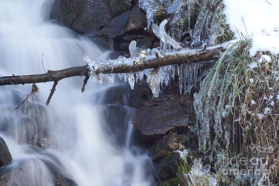 Winter Waterfall 4 Photograph by David Birchall