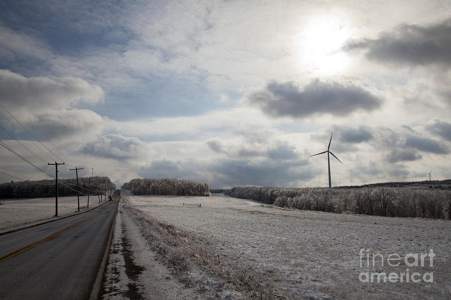Winter Wind Turbine #2 Photograph by Jim West