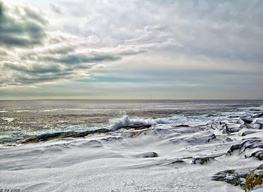 Wintery Coastline #3 Photograph by Richard Bean