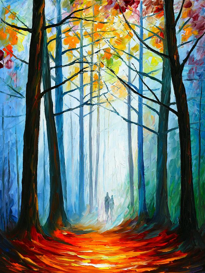 Wise Forest Painting by Leonid Afremov - Fine Art America