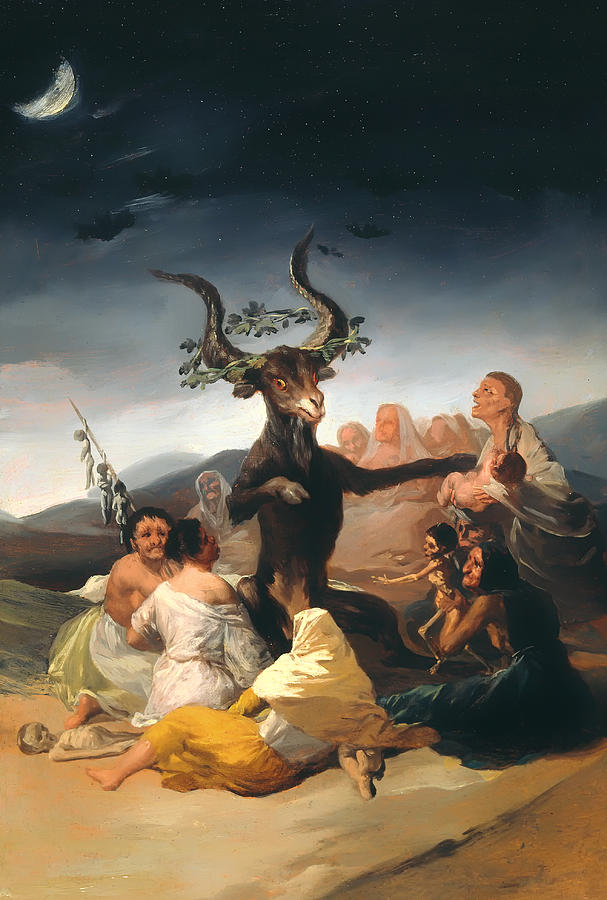 Vintage Painting - Witches Sabbath #2 by Mountain Dreams