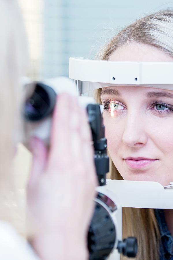 Woman Having Eye Examination #2 Photograph by Science Photo Library