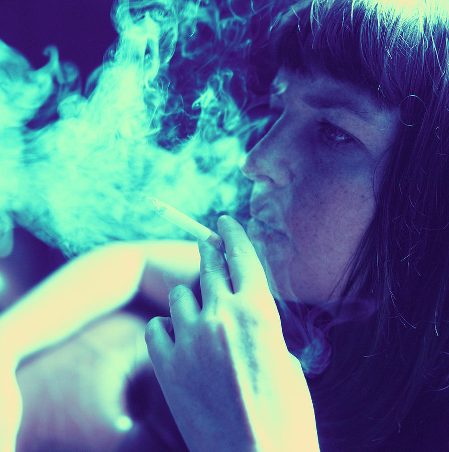 Tobacco Photograph - Woman Smoking #2 by Cristina Pedrazzini