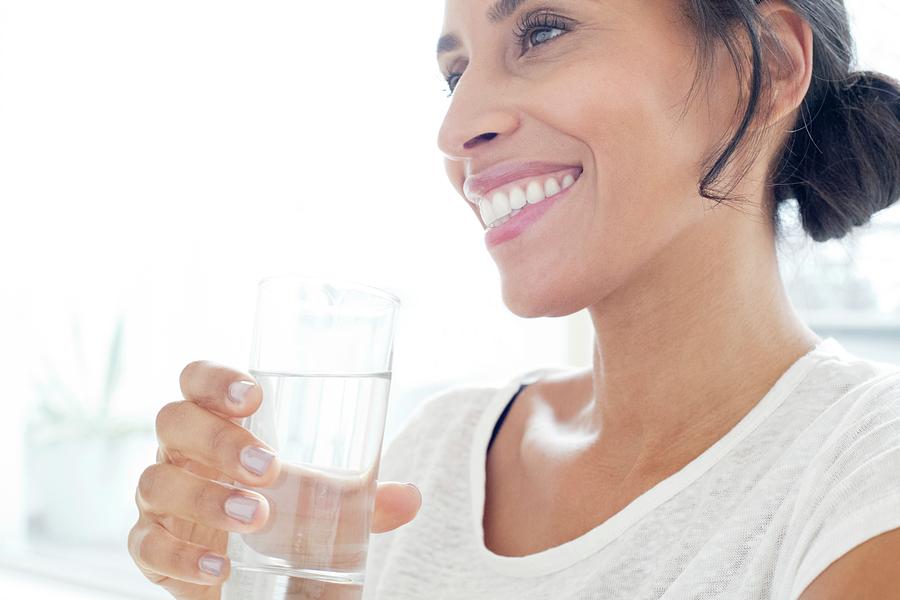 Woman With Glass Of Water Photograph By Science Photo Library - Fine 