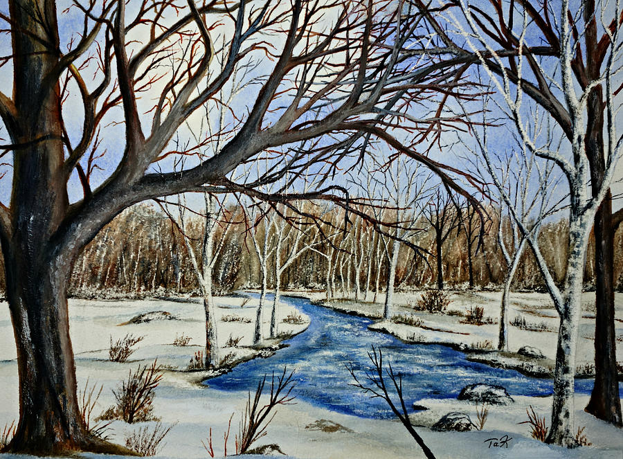 Wonderful Winter Painting by Thomas Kuchenbecker