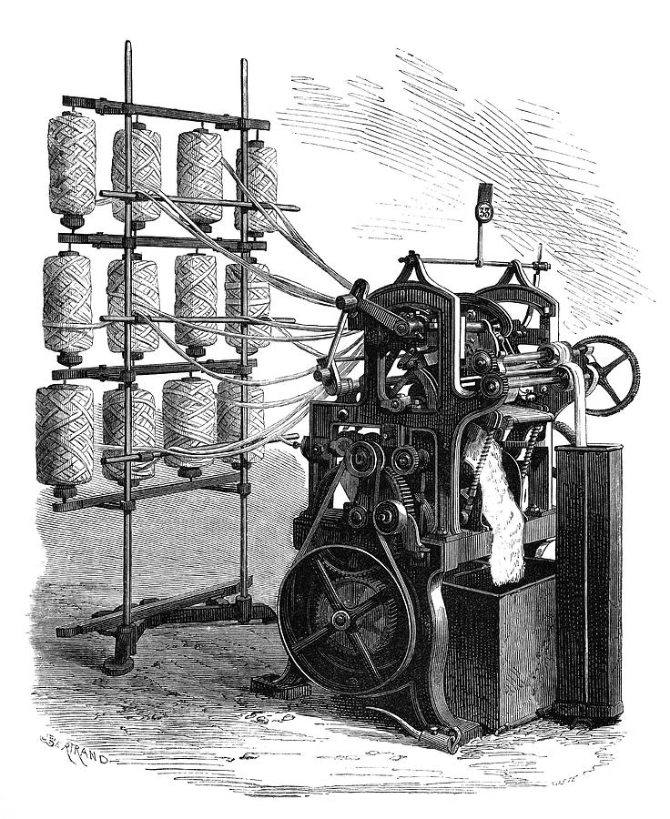 Wool Combing Machine #2 Photograph by Science Photo Library
