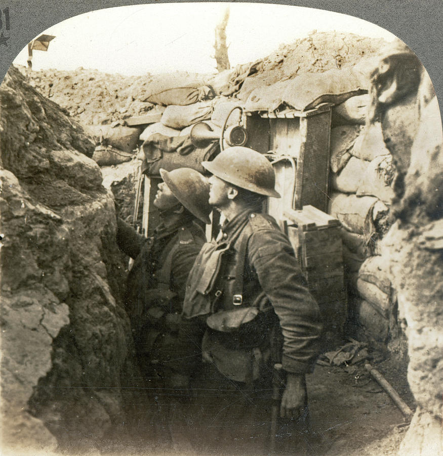 World War I Trench Photograph by Granger