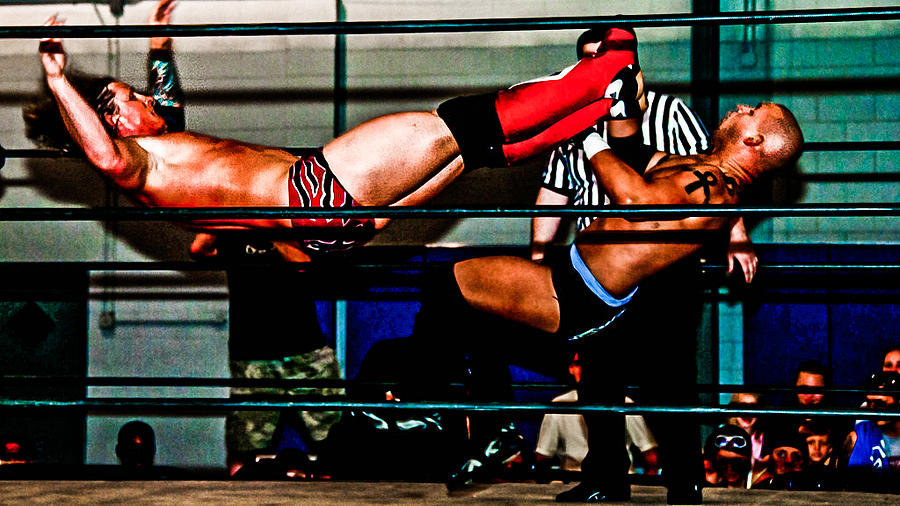 Ring Photograph - Wrestling #2 by Brett Kurtz