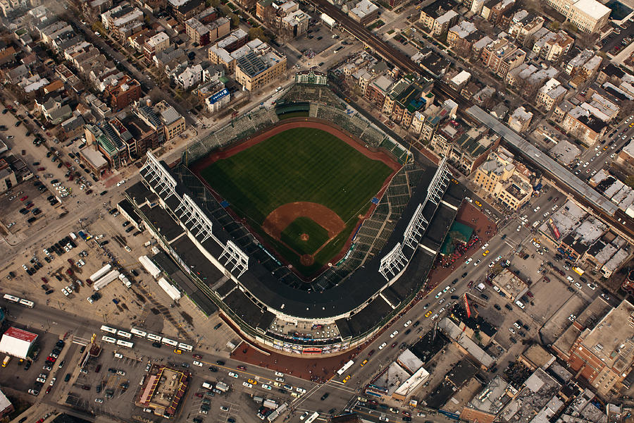 Wrigley Field from the Air #2 Photograph by Anthony Doudt