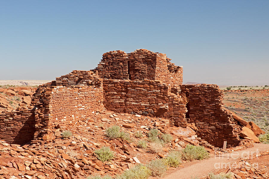 Wupatki Pueblo in Wupatki National Monument #2 Photograph by Fred Stearns