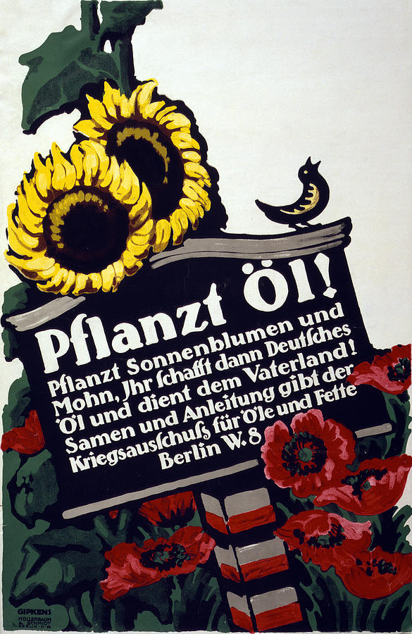 Wwi German Poster, 1916 #2 Painting by Granger