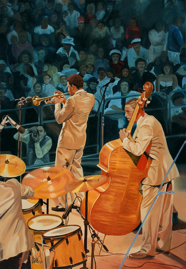 Wynton #2 Painting by Kevin Aita