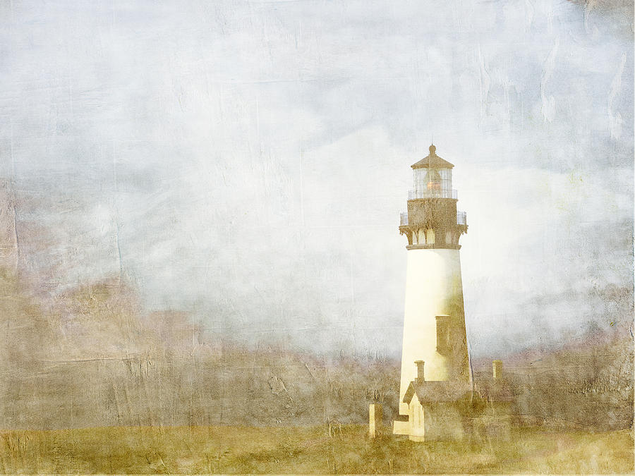 Lighthouse Photograph - Yaquina Head Light #2 by Carol Leigh
