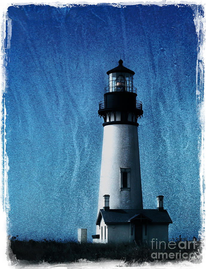 Architecture Photograph - Yaquina Head Lighthouse #1 by Elena Nosyreva