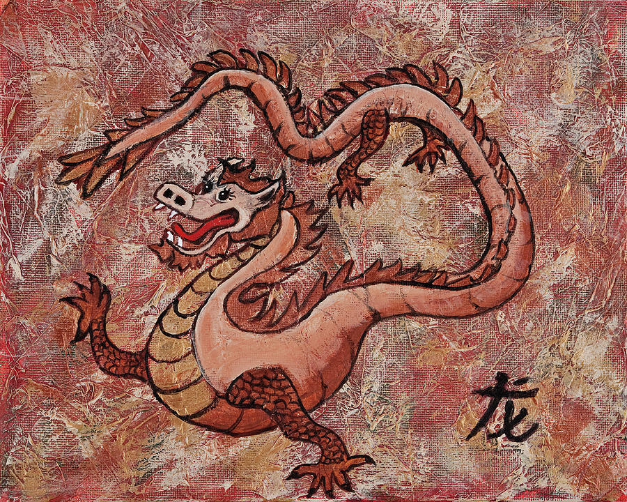 Year Of The Dragon Painting by Darice Machel McGuire