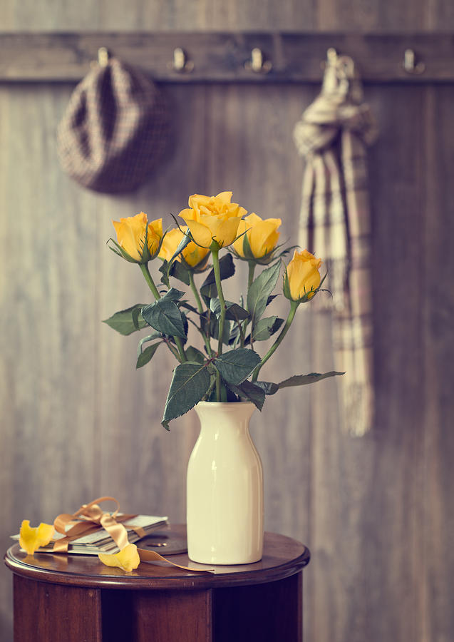 Rose Photograph - Yellow Roses #2 by Amanda Elwell