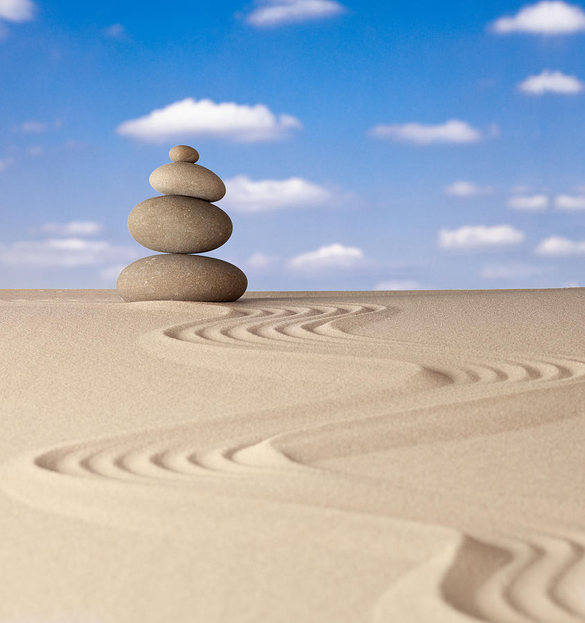 Pattern Photograph - Zen Meditation Stone #2 by Dirk Ercken