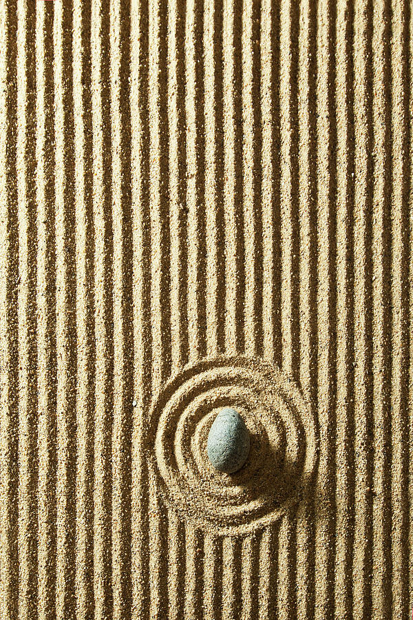 Zen Stone On Sand #2 Photograph by Yuji Sakai
