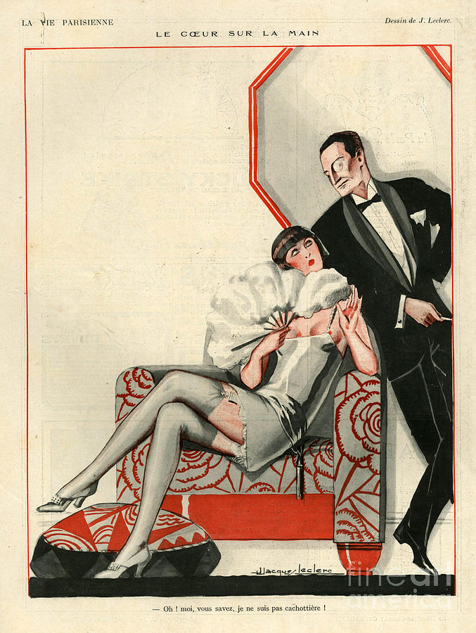 France Drawing - 1920s France La Vie Parisienne #20 by The Advertising Archives