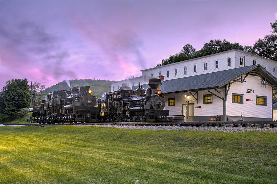Sunset Photograph - Cass Scenic Railroad #21 by Mary Almond
