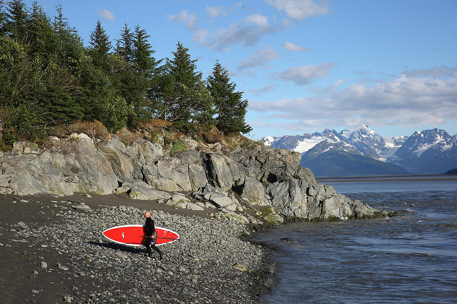 Feature - Bore Tide Surfing In Alaska #20 Photograph by Streeter Lecka