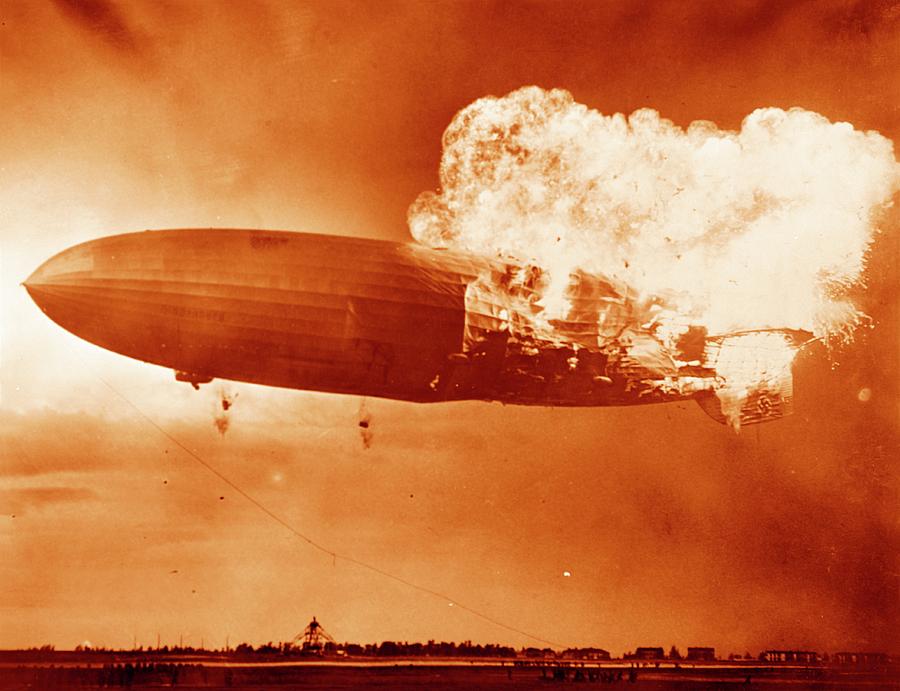 Hindenburg Disaster #20 Photograph by Us Navy