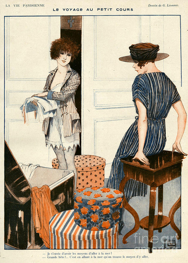 La Vie Parisienne 1919 1910s France Drawing by The Advertising