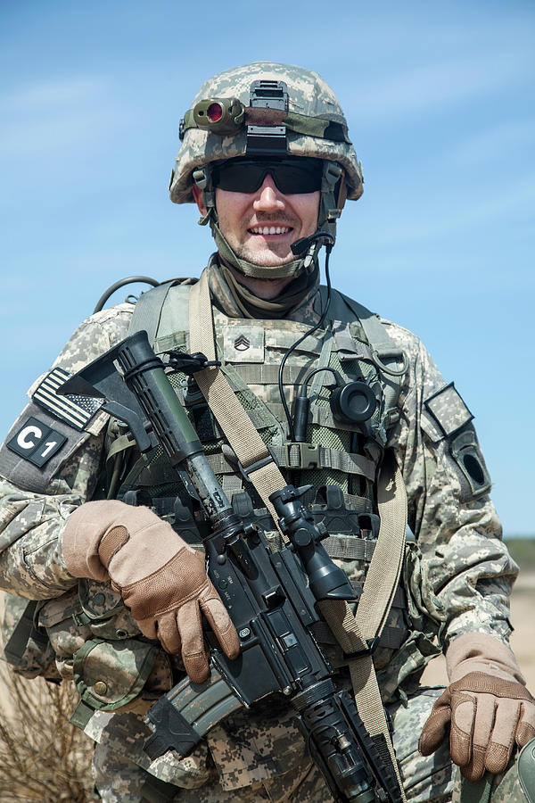 Portrait Of United States Airborne Photograph by Oleg Zabielin