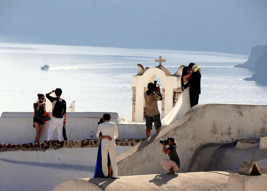 The Shoot On Santorini In Greece Photograph by Rick Rosenshein