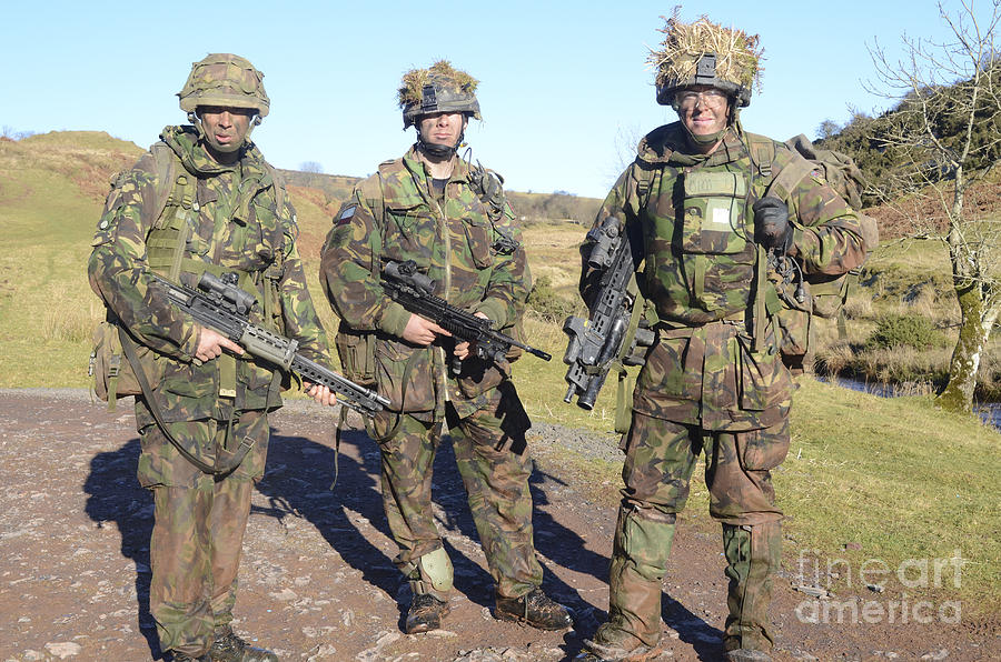 Welsh Guards Platoon Training Photograph by Andrew Chittock