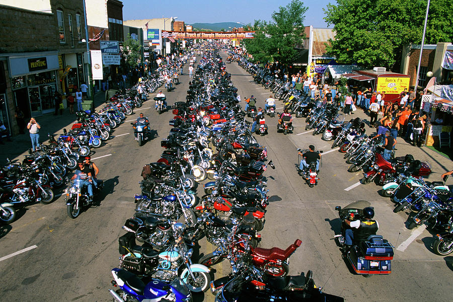 2000s Motorcycle Rally In Sturgis South Photograph by Vintage Images