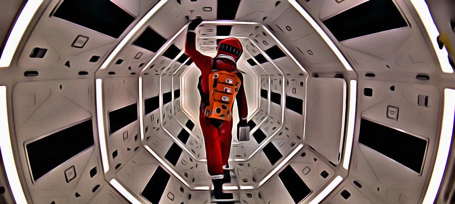 2001 A Space Odyssey Painting by Florian Rodarte