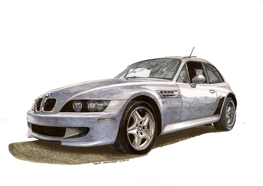  B M W M Coupe 2001 Painting by Jack Pumphrey