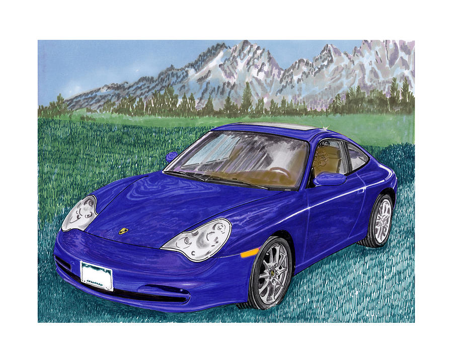 2002 Porsche 996 Painting by Jack Pumphrey