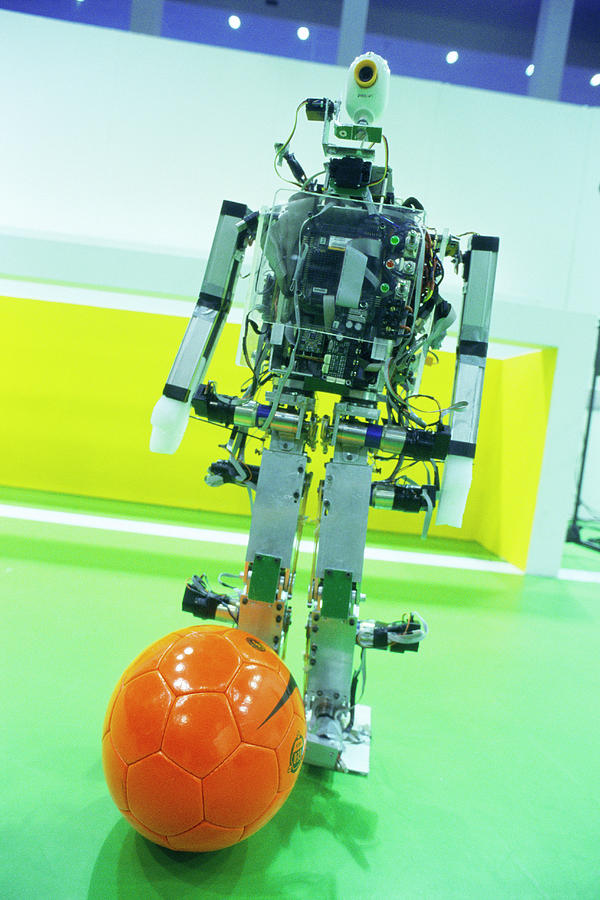 2003 Robocup Humanoid Robot Photograph by Mauro Fermariello/science Photo Library