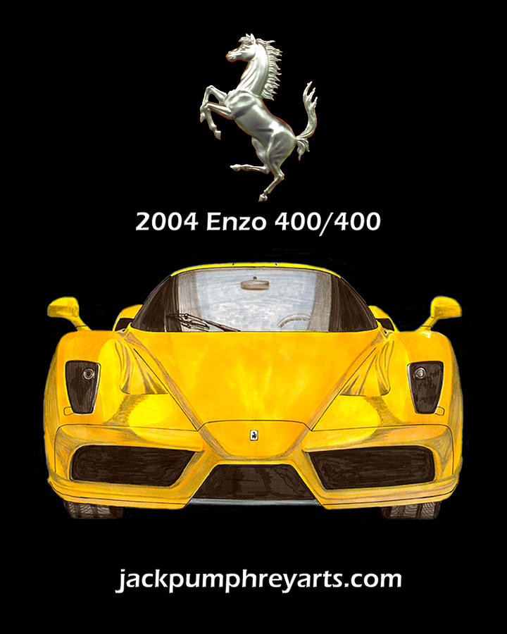 2004 Ferrari Enzo 400  400 Painting by Jack Pumphrey