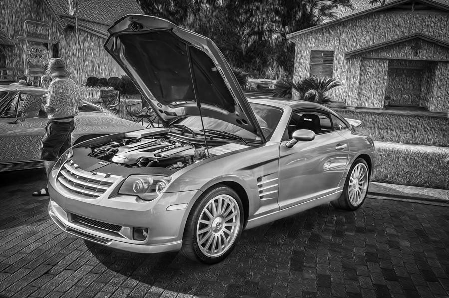 2005 Chrysler Supercharged Crossfire SRT6 Painted BW   Photograph by Rich Franco