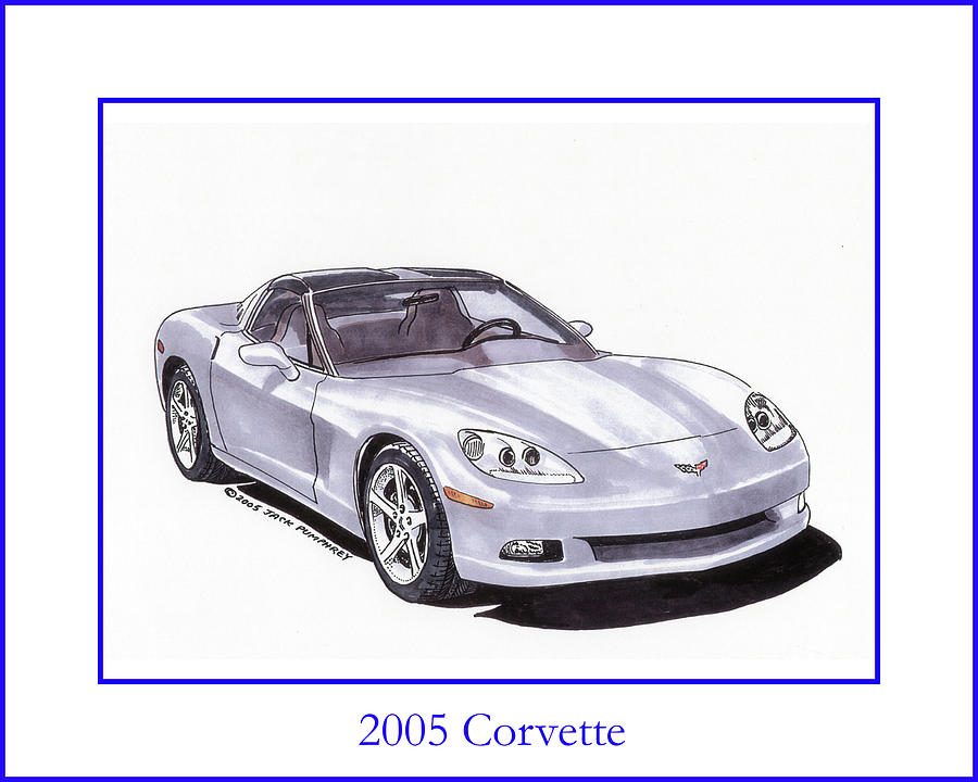 2005 Corvette Painting by Jack Pumphrey