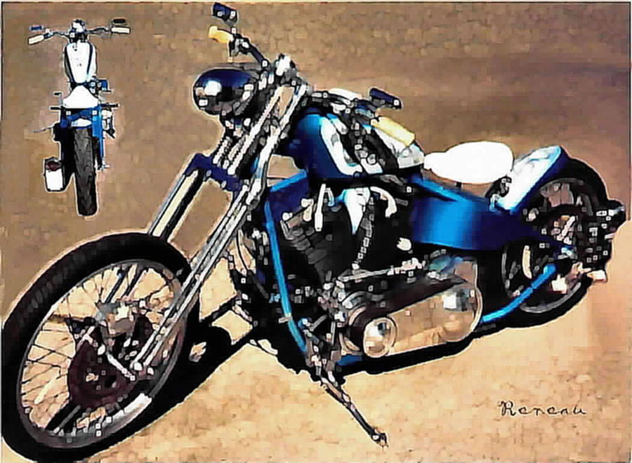 2005 Custom Harley Photograph by A L Sadie Reneau