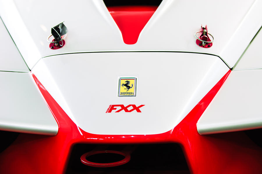 2005 Ferrari FXX Evoluzione Hood Emblem Photograph by Jill Reger