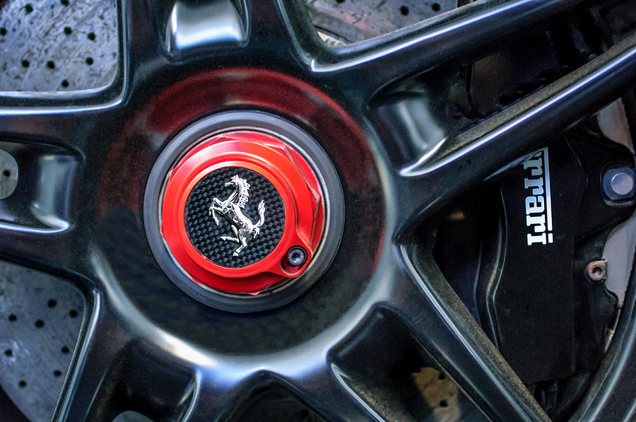 2005 Ferrari FXX Evoluzione Wheel Rim Emblem Photograph by Jill Reger