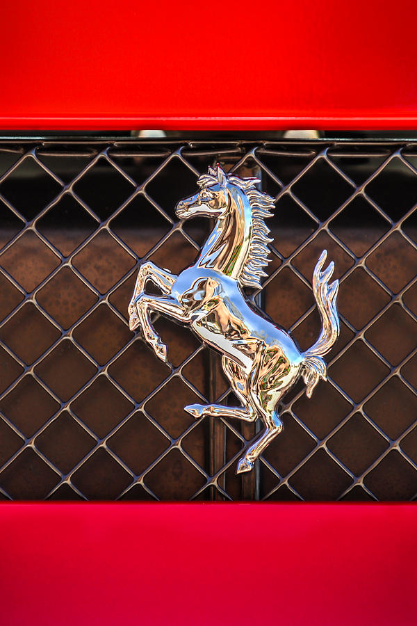 2007 Ferrari F430 Spider F1 Emblem -588c Photograph by Jill Reger