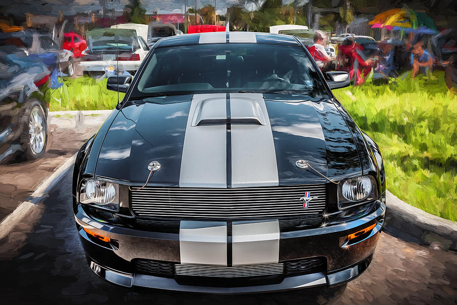 2007 Ford Mustang Shelby GT Painted  Photograph by Rich Franco
