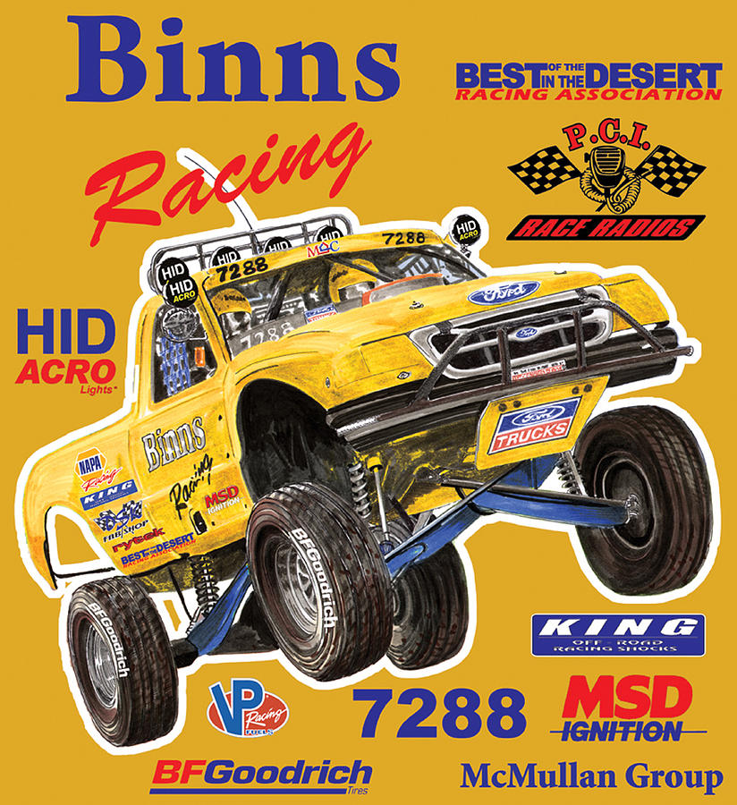 2008 Ford F-150 Racing Poster Painting