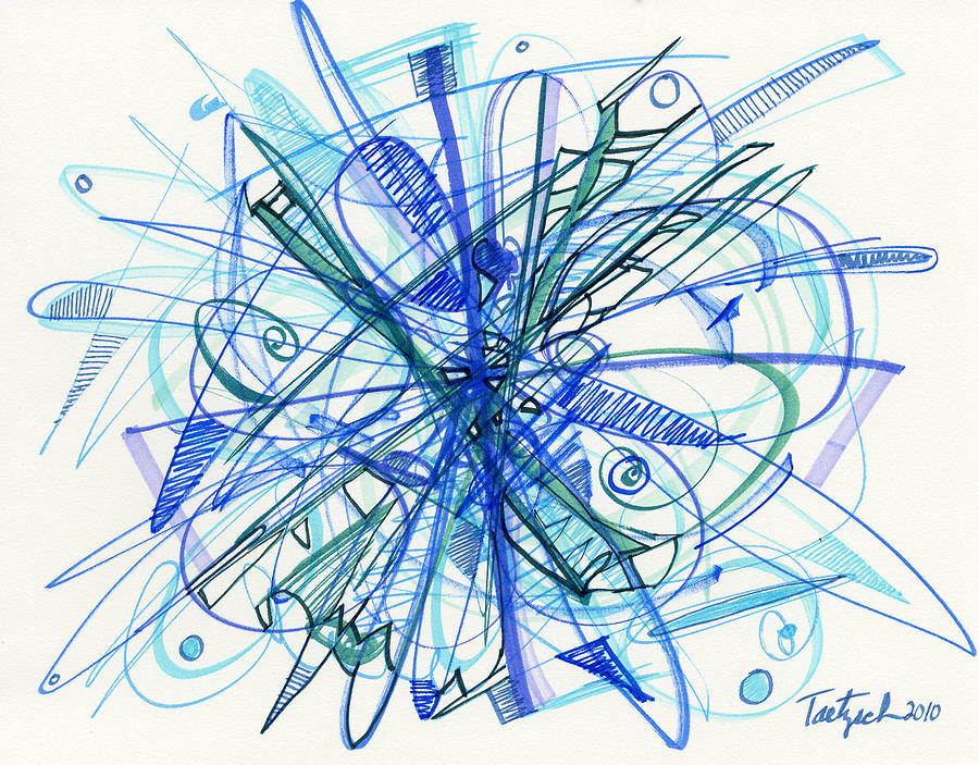 2010 Abstract Drawing 21 Drawing by Lynne Taetzsch