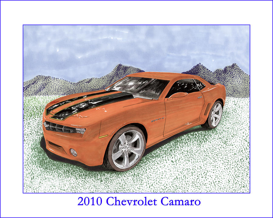 2010 Chevrolet Camaro Painting by Jack Pumphrey